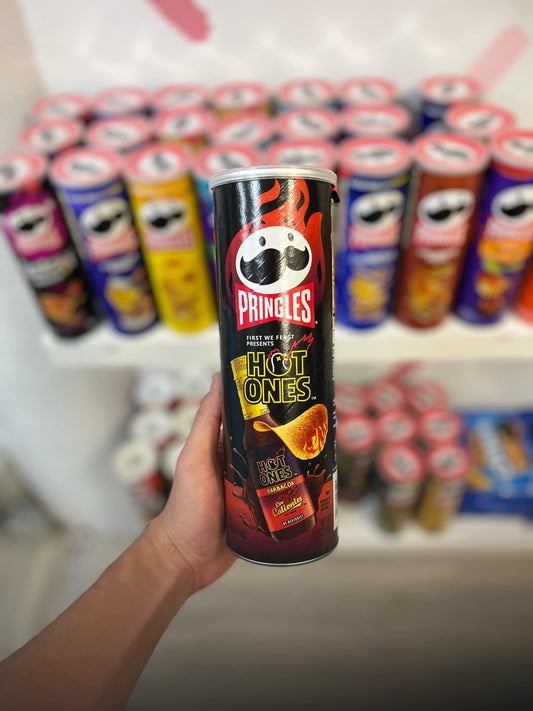 (USA) PRINGLES HOT ONES LOS CALIENTES BARBACOA🌶🔥 - 158G