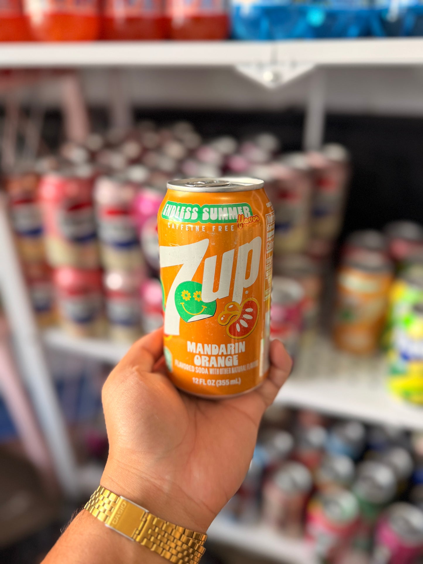 7UP Endless Summer Mandarin Orange Soda 355mL