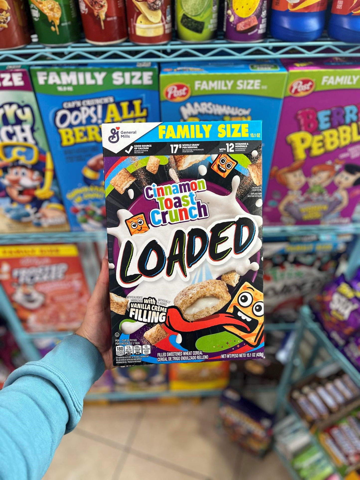 (USA) CANNAMON TOAST CRUNCH LOADED (TAILLE FAMILIALE) - 428G