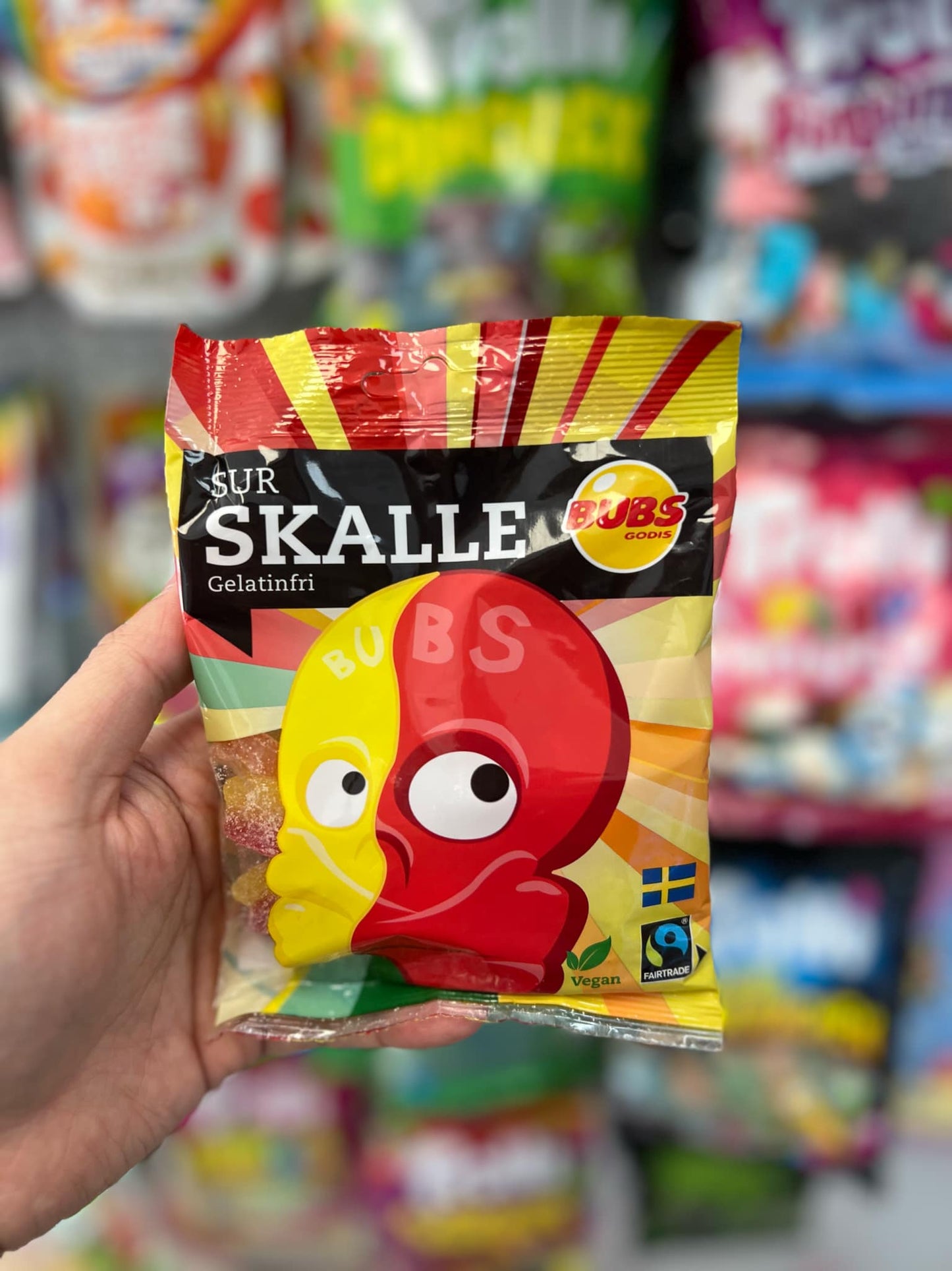 Bubs Godis Sur Skalle – Sour Skulls Candy | Gelatin-Free Swedish Treat