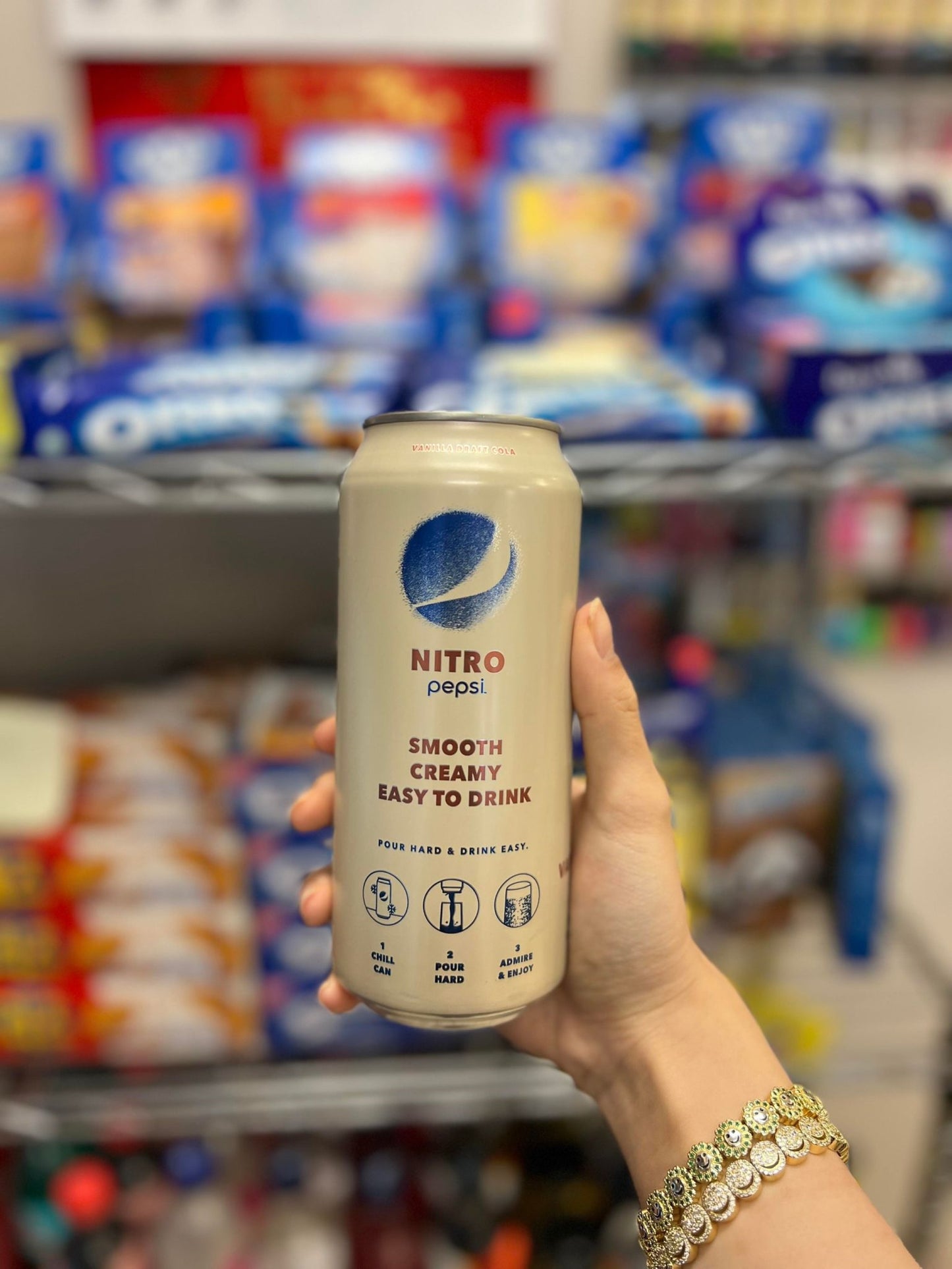 PEPSI NITRO VANILLA DRAFT COLA (USA) - 404ML