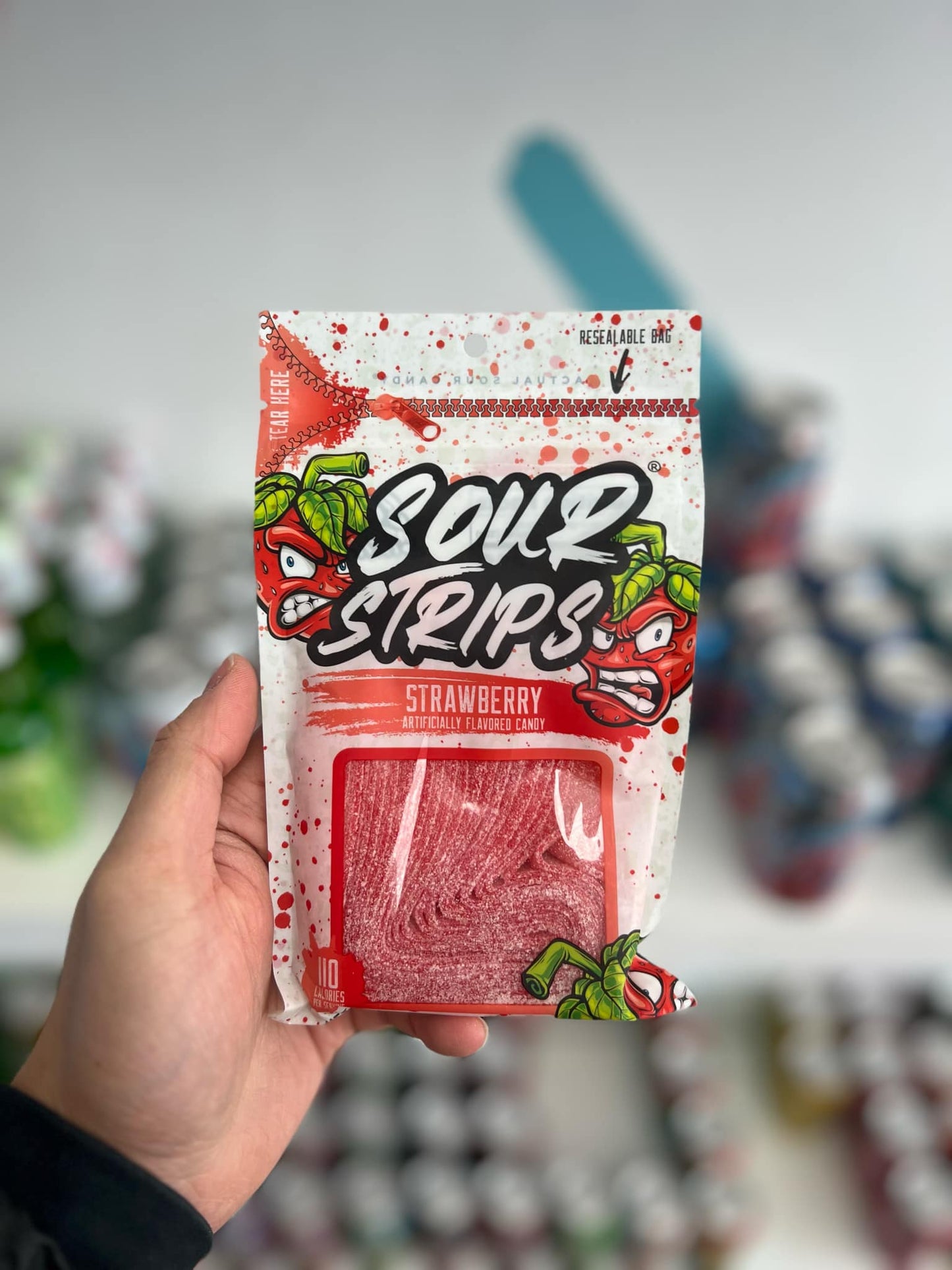Sour Strips Wild Cherry – Tart & Chewy Candy | Sweet & Sour Flavor
