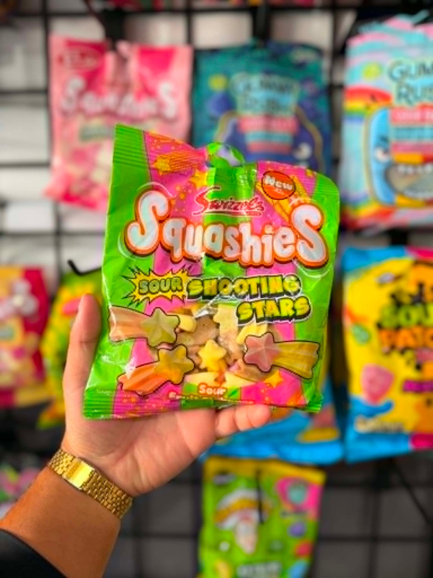 Squashies Sour Shooting Stars UK 120g – Imported British Candy