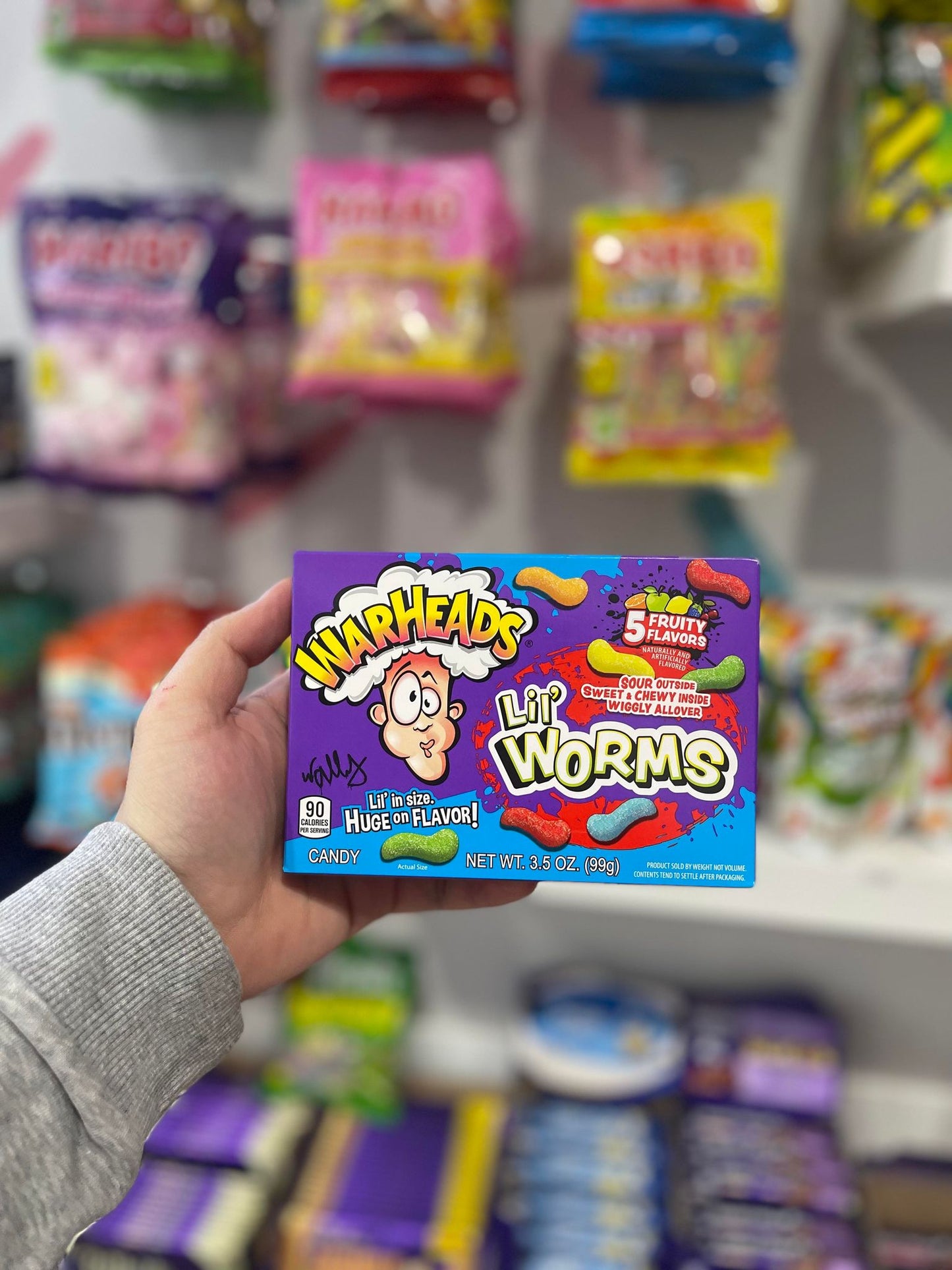 WARHEADS - LIL WORMS (3.5oz)