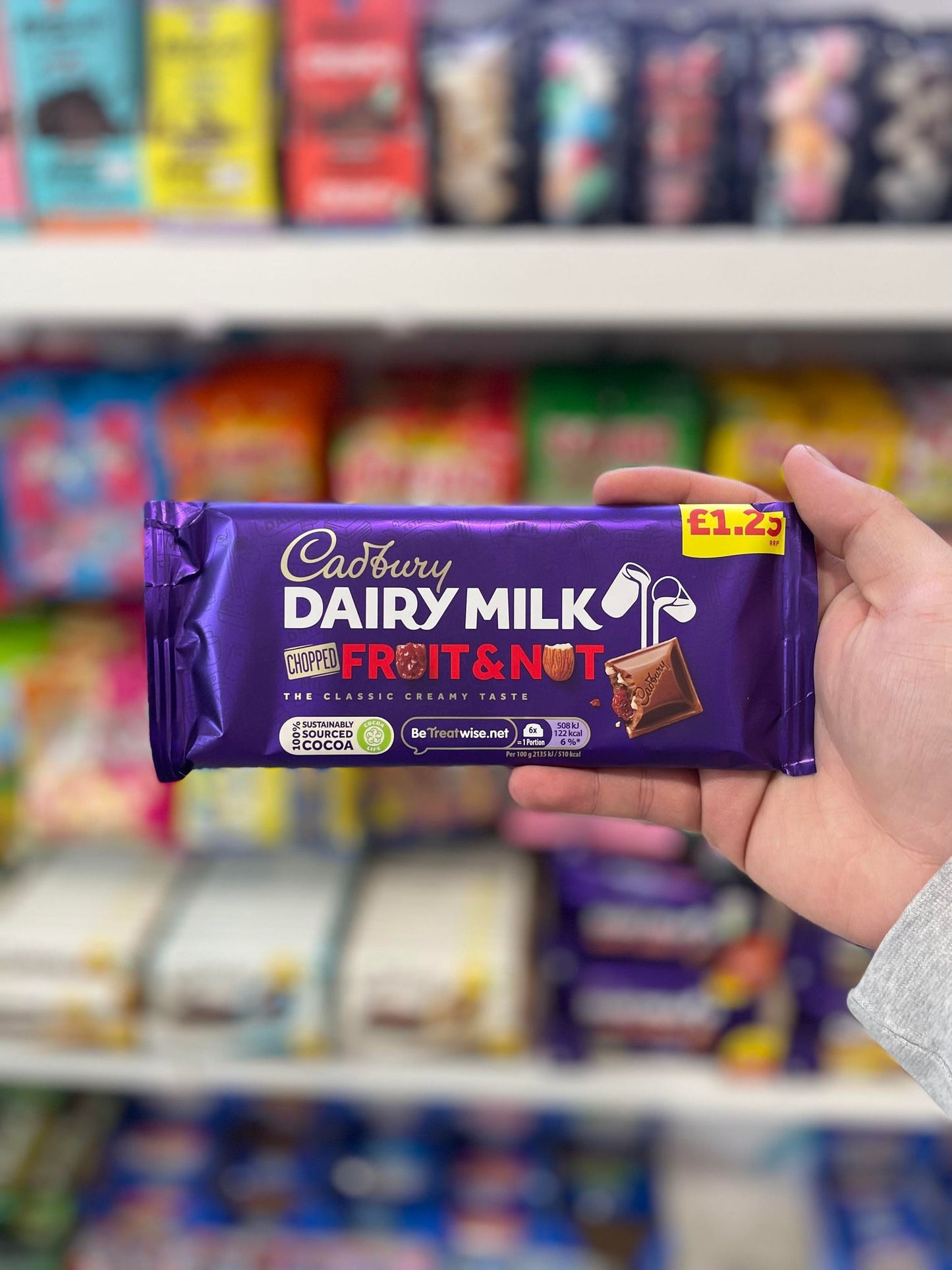 CADBURY DAIRY MILK - FRUIT & NUT (UK)