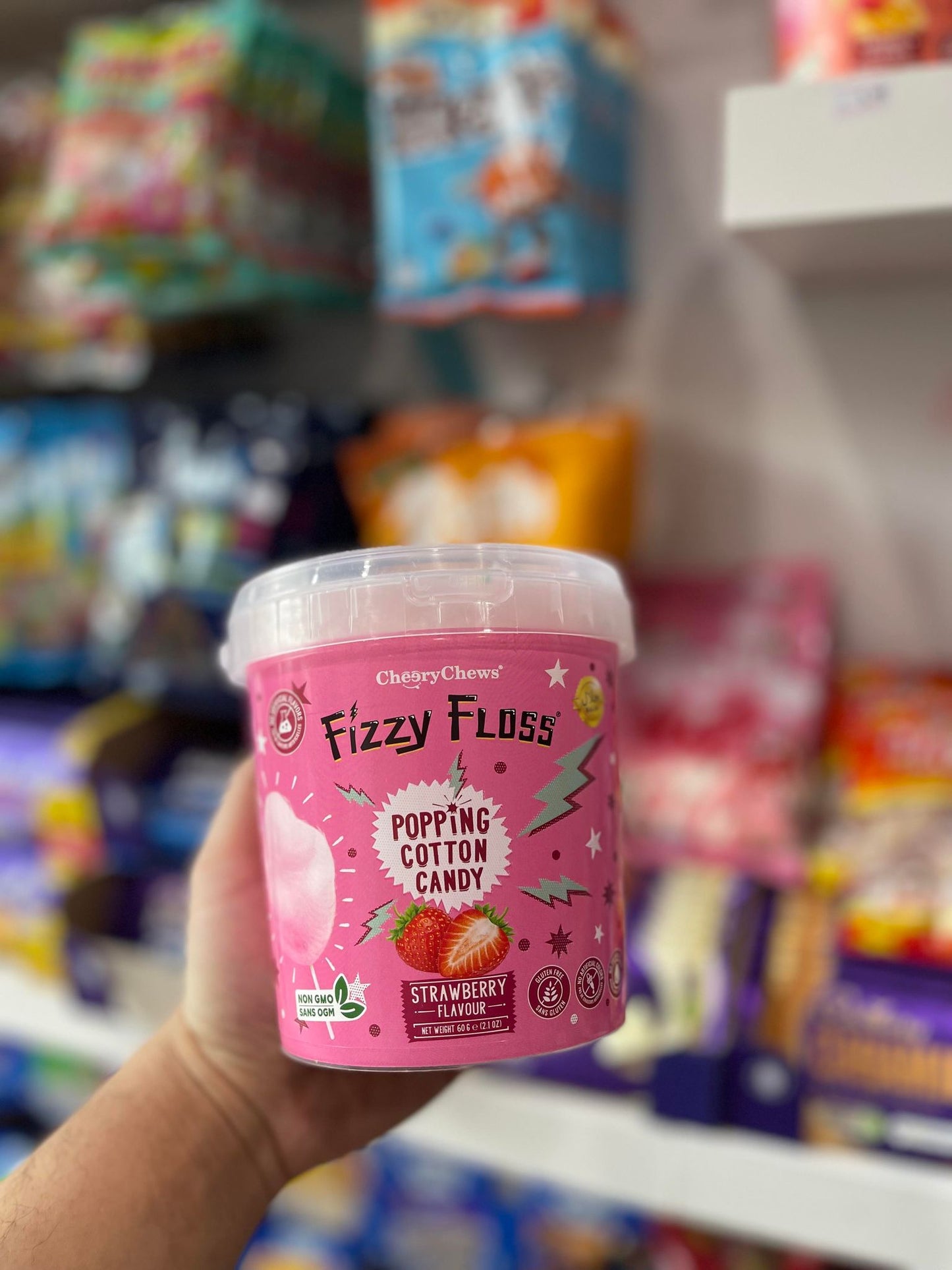 FIZZY FLOSS - POPPING CANDY STRAWBERRY