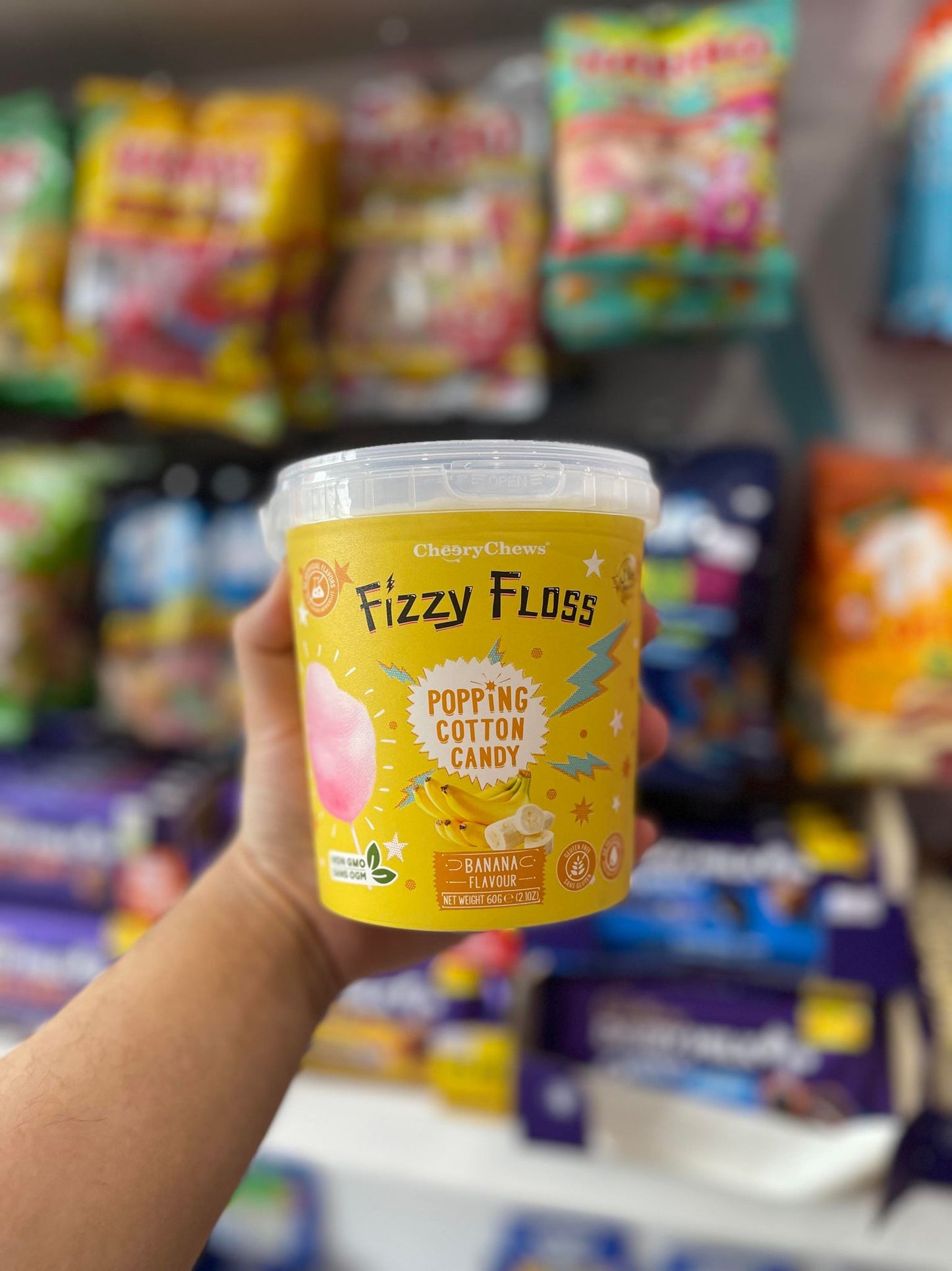 FIZZY FLOSS - POPPING CANDY BANANA