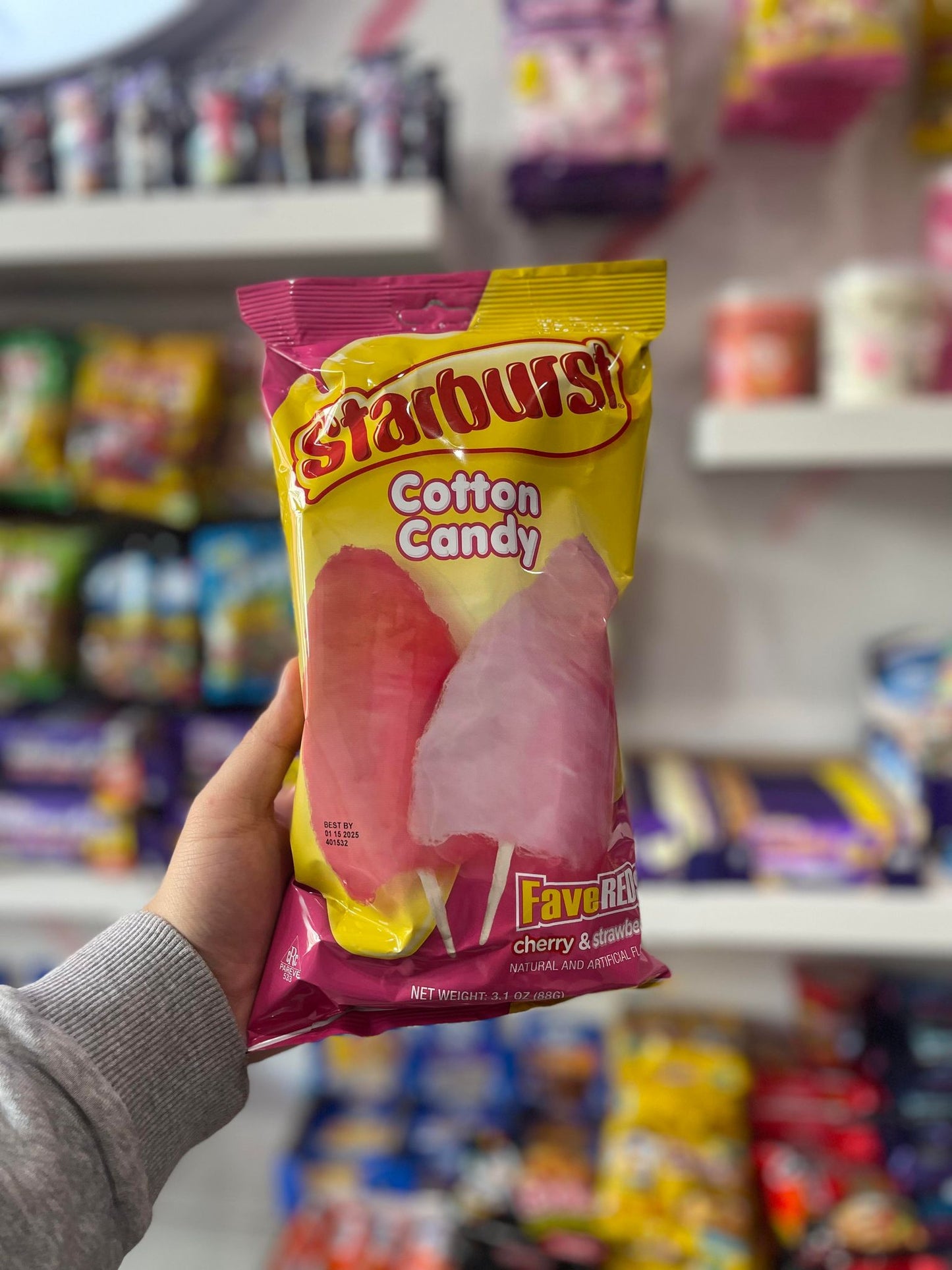 STARBURST - COTTON CANDY CHERRY AND STRAWBERRY