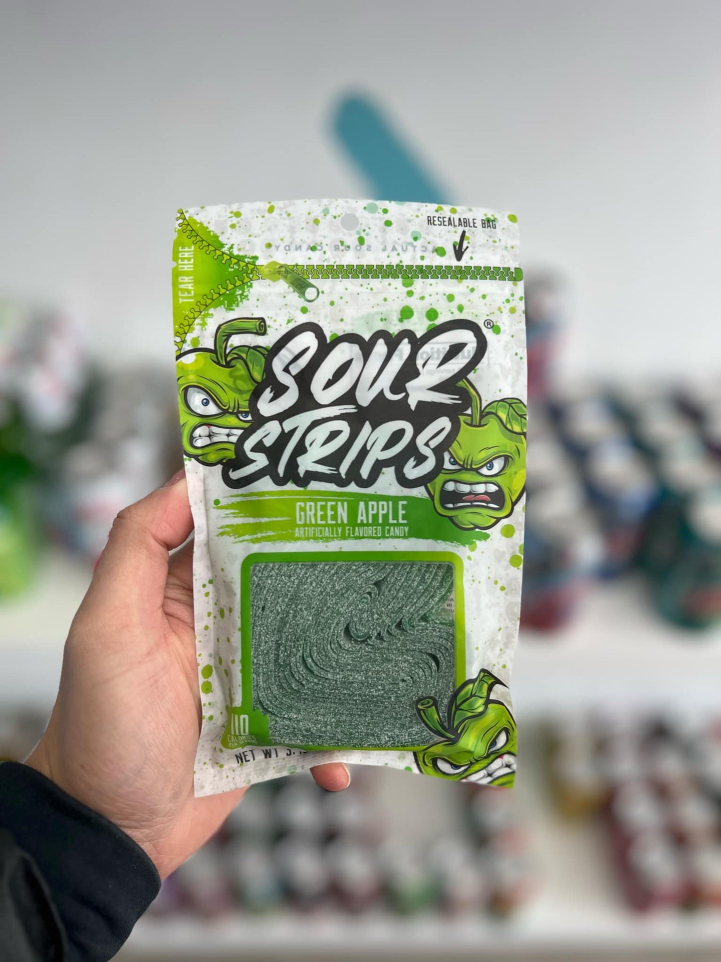 Green Apple Sour Strips – Tangy & Chewy Candy | Sweet & Sour Treat