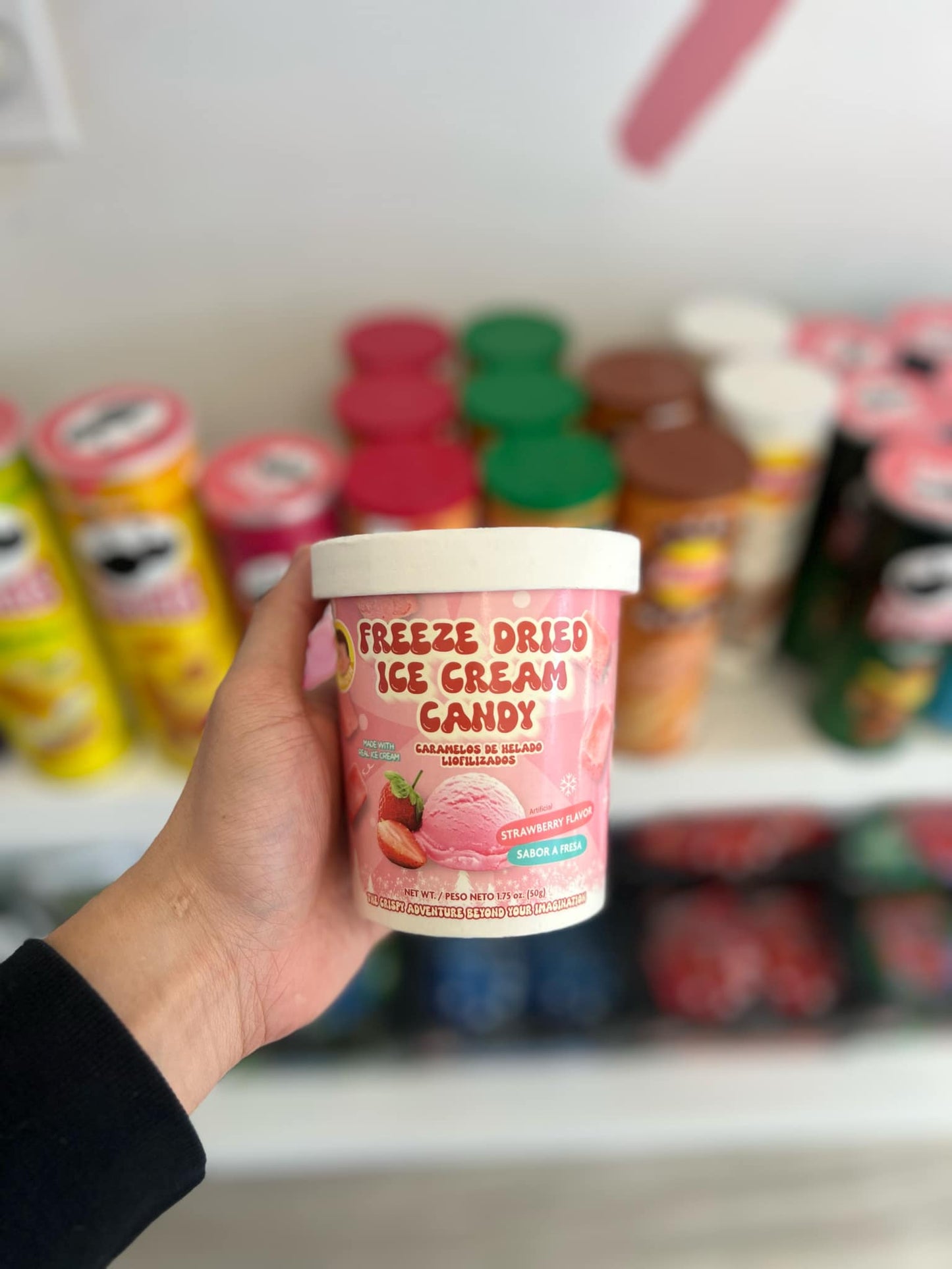 Josh Bosh Freeze-Dried Ice Cream Candy Strawberry – Crunchy & Creamy Strawberry Ice Cream Snack