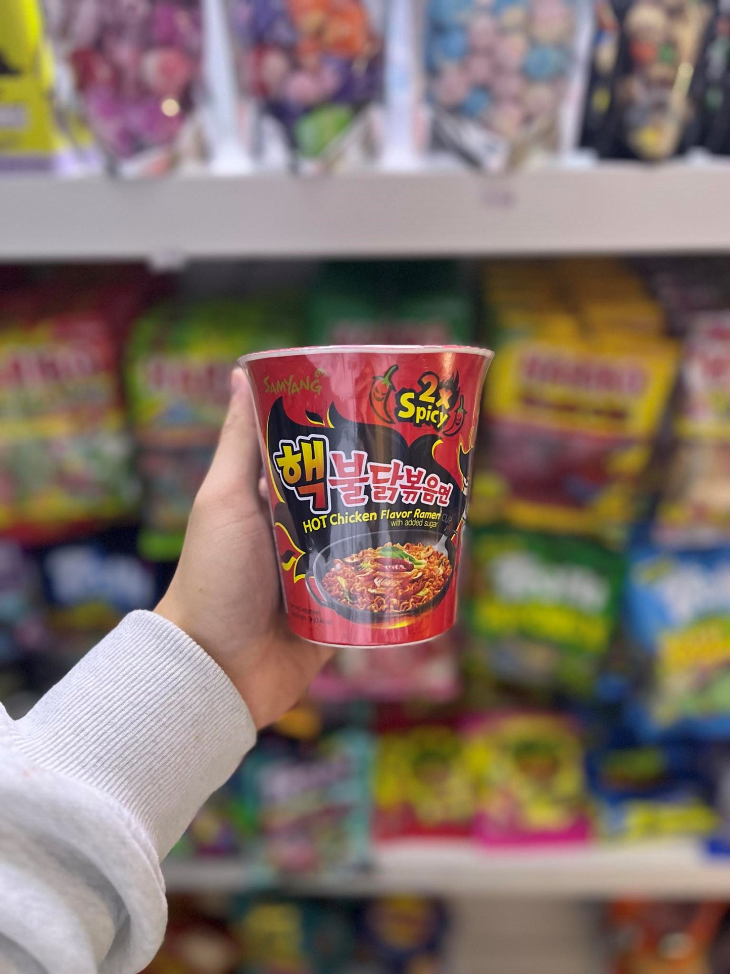 SAMYANG 2X SPICY RAMEN CHALLENGE CHICKEN NOODLE CUP - 70G