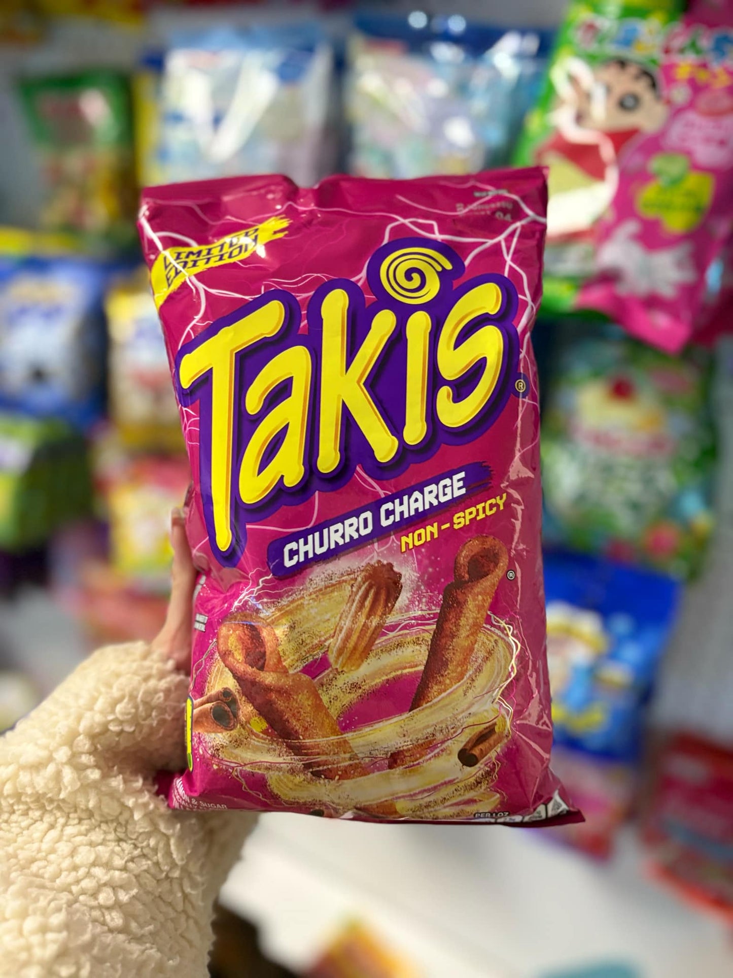 Takis Churro Charge – Sweet Non-Spicy Snack from the USA