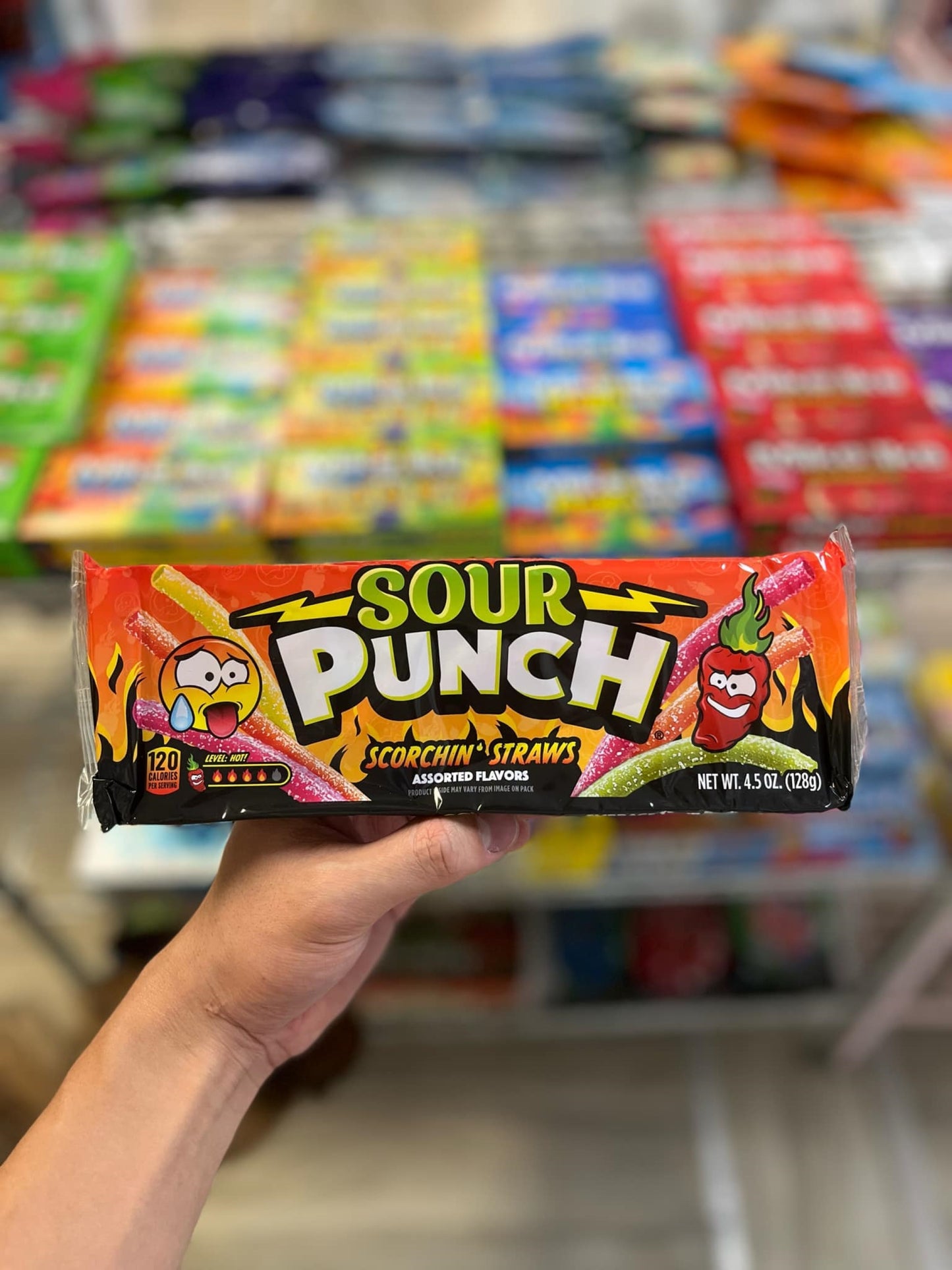 SOUR PUNCH SCORCHIN STRAWS🌶️🍓 - 128G