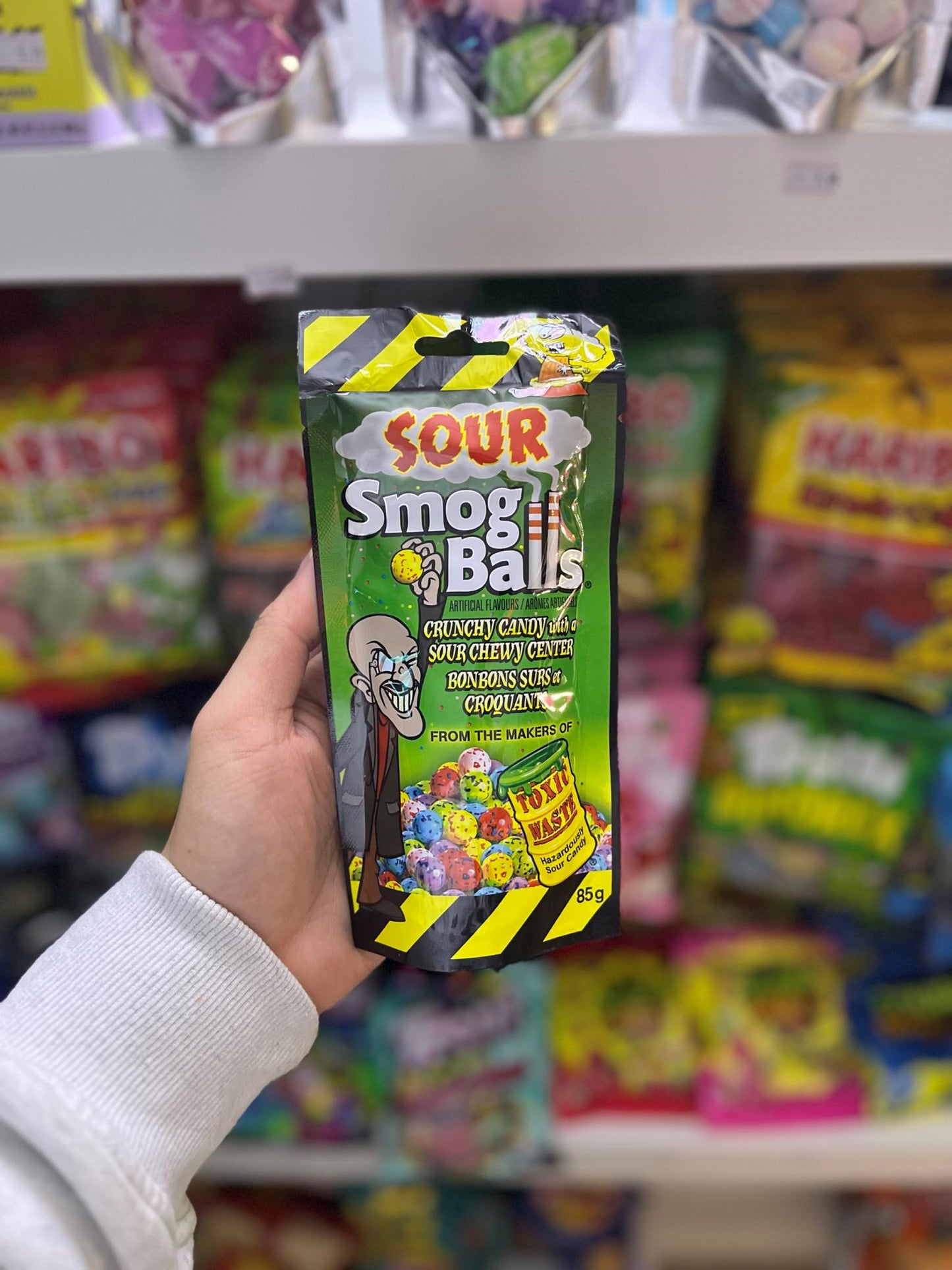 TOXIC WASTE SOUR SMOG BALLS - 85G