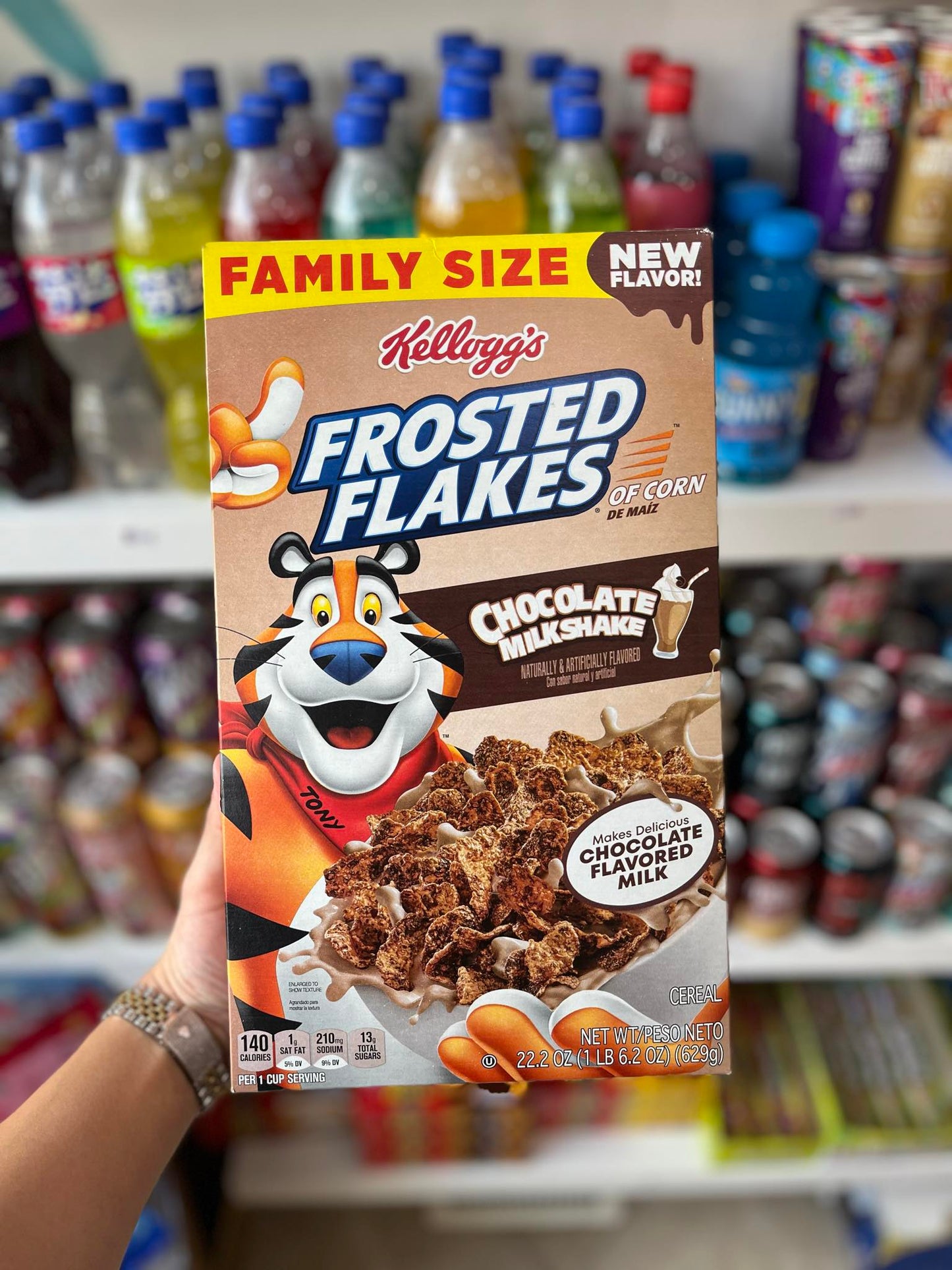 (USA) FROSTED FLAKES CHOCOLATE MILKSHAKE (FAMILY SIZE) - 629G