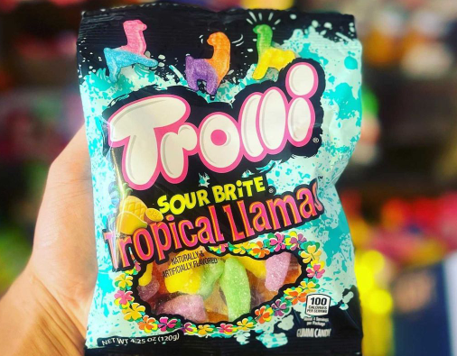 TROLLI SOUR BRITE TROPICAL LLAMA (120g)