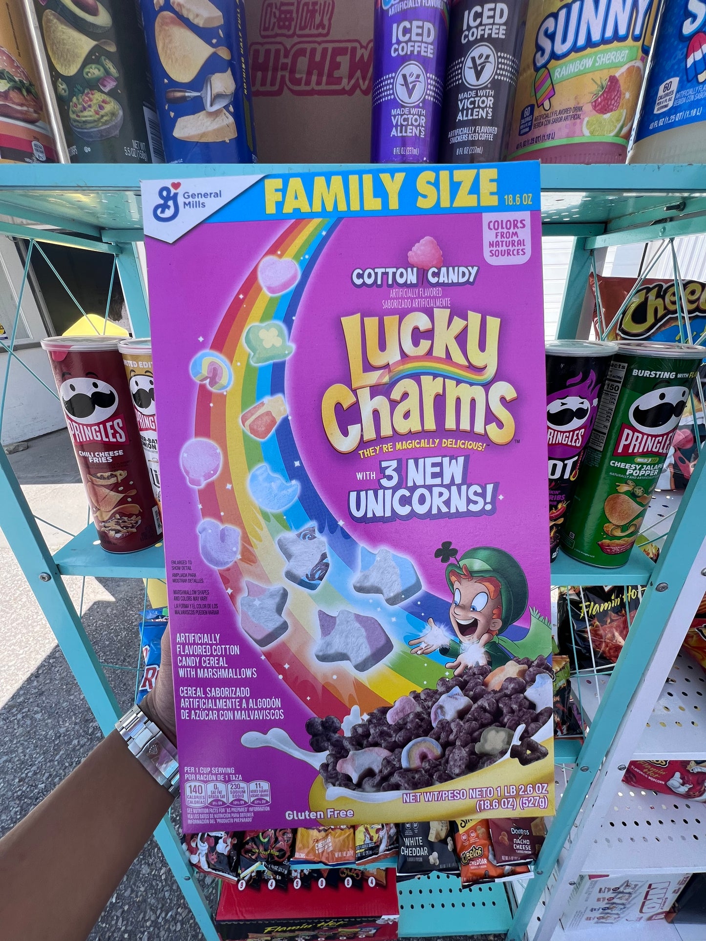 Lucky Charms Cotton Candy Cereal - Limited Edition Family Size