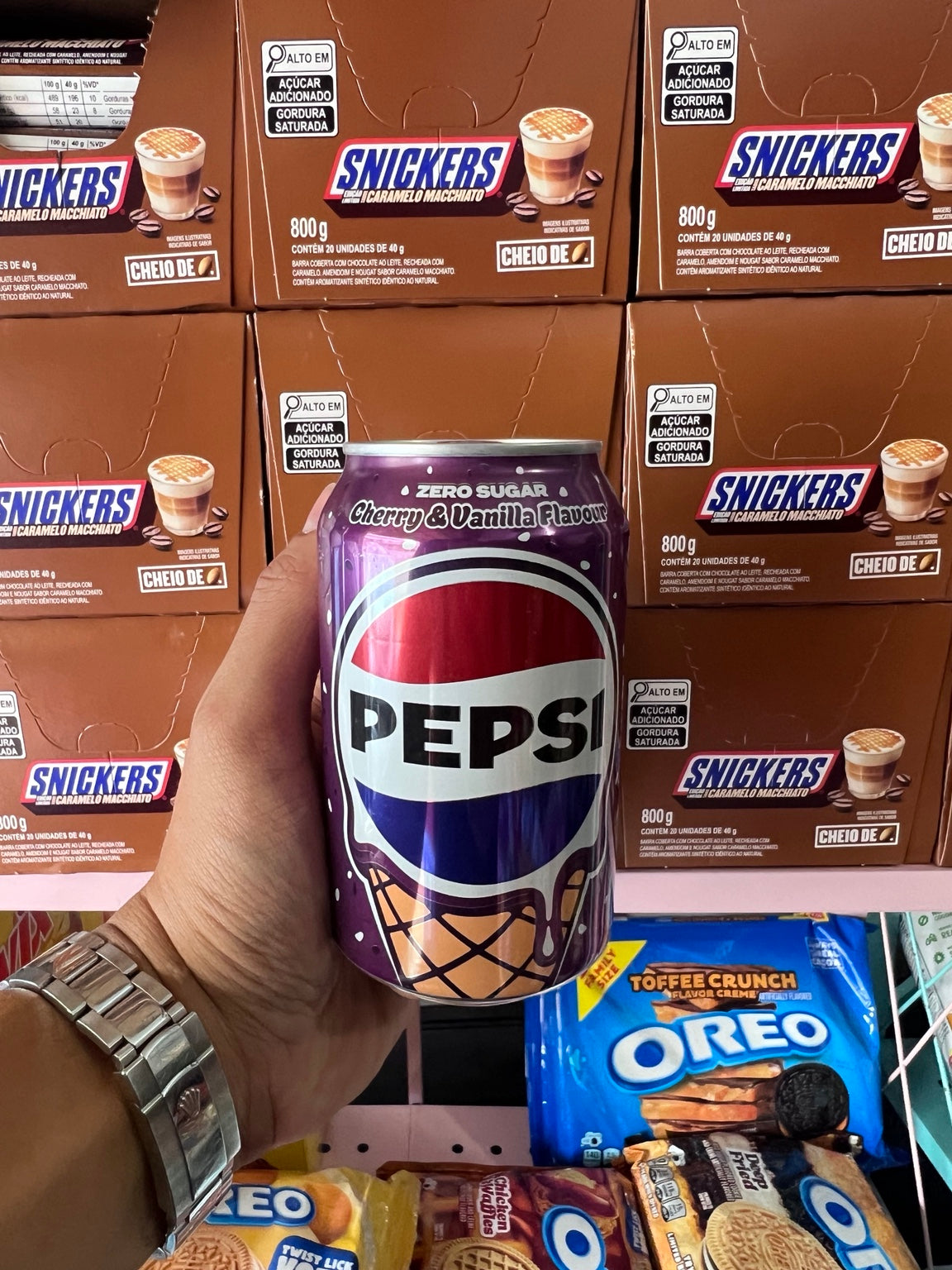 Pepsi Cherry & Vanilla Zero Sugar (UK) - 330mL