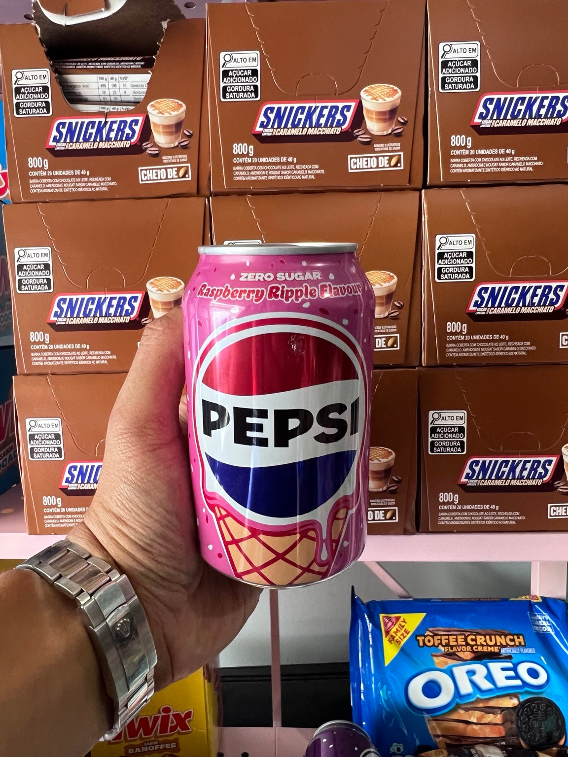 Pepsi Raspberry Ripple Zero Sugar (UK) - 330mL