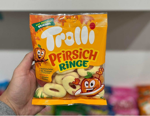 TROLLI PEACH RINGS 15OG (GERMANY)