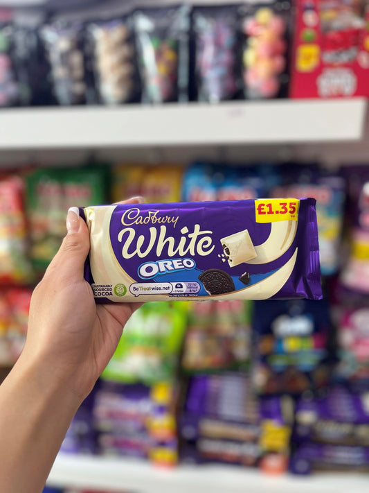 (UK) CADBURY WHITE OREO CHOCOLATE BAR - 120G