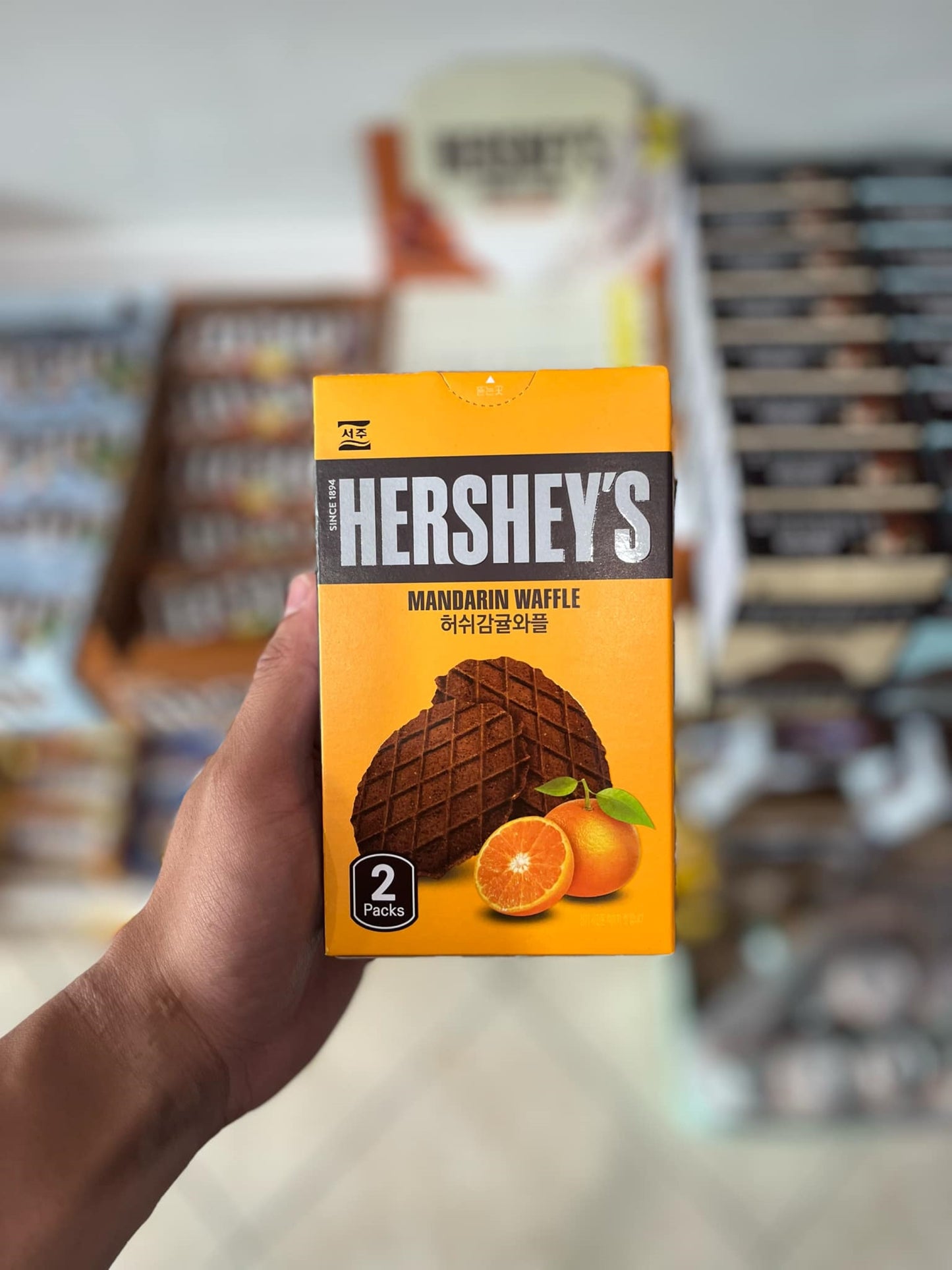 (KOREA) HERSHEY'S MANDARIN WAFFLE - 55G