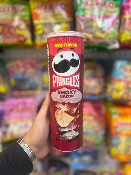 Pringles Smokey Bacon – Bold Bacon Flavor | Rare UK Snack | Worldwide Shipping
