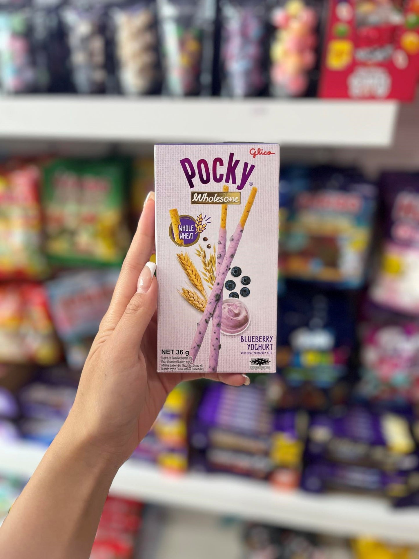 (JAPAN) POCKY BLUEBERRY YOGHURT - 36G