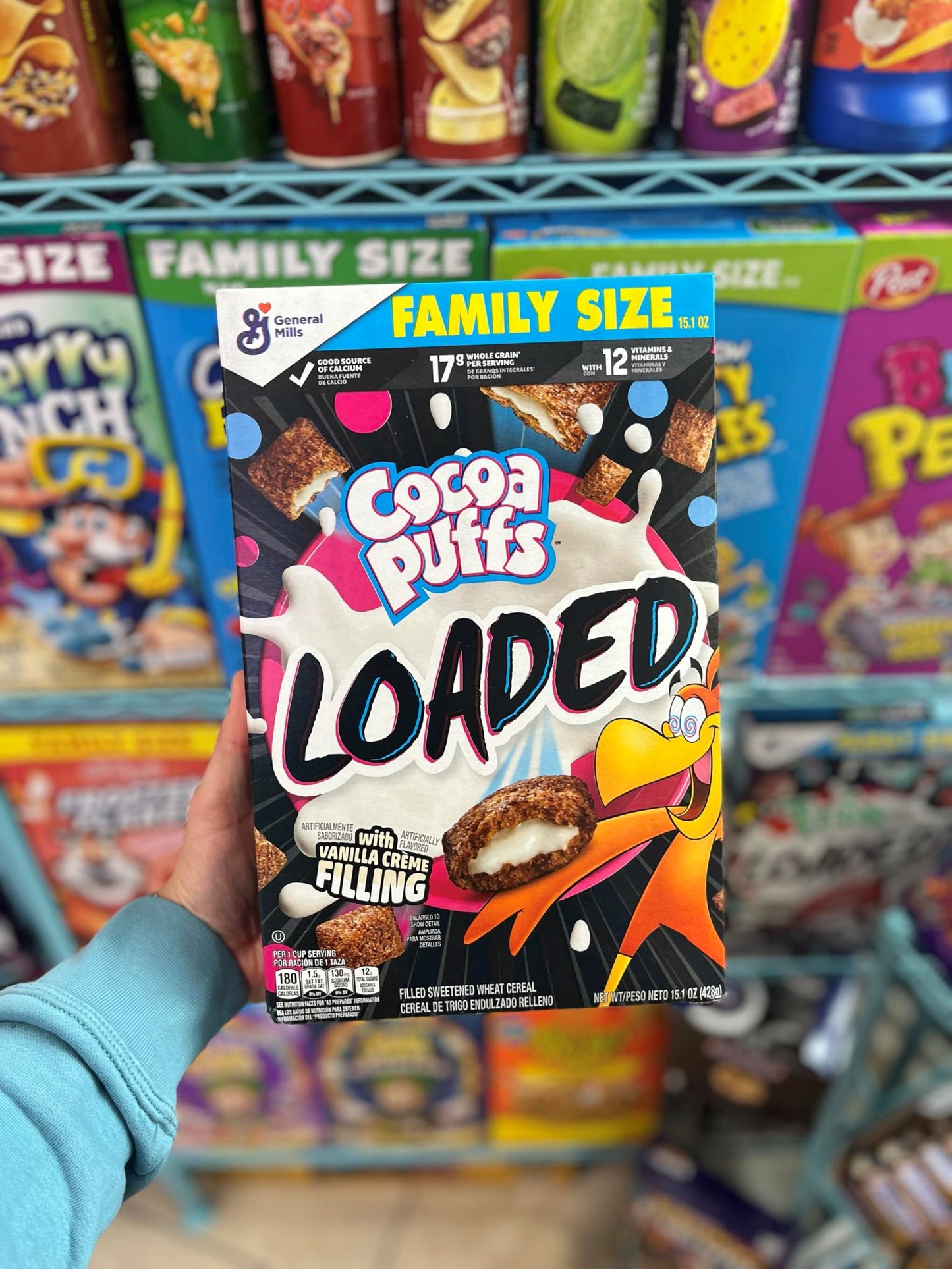 (USA) COCOA PUFFS LOADED (FAMILY SIZE) - 428G