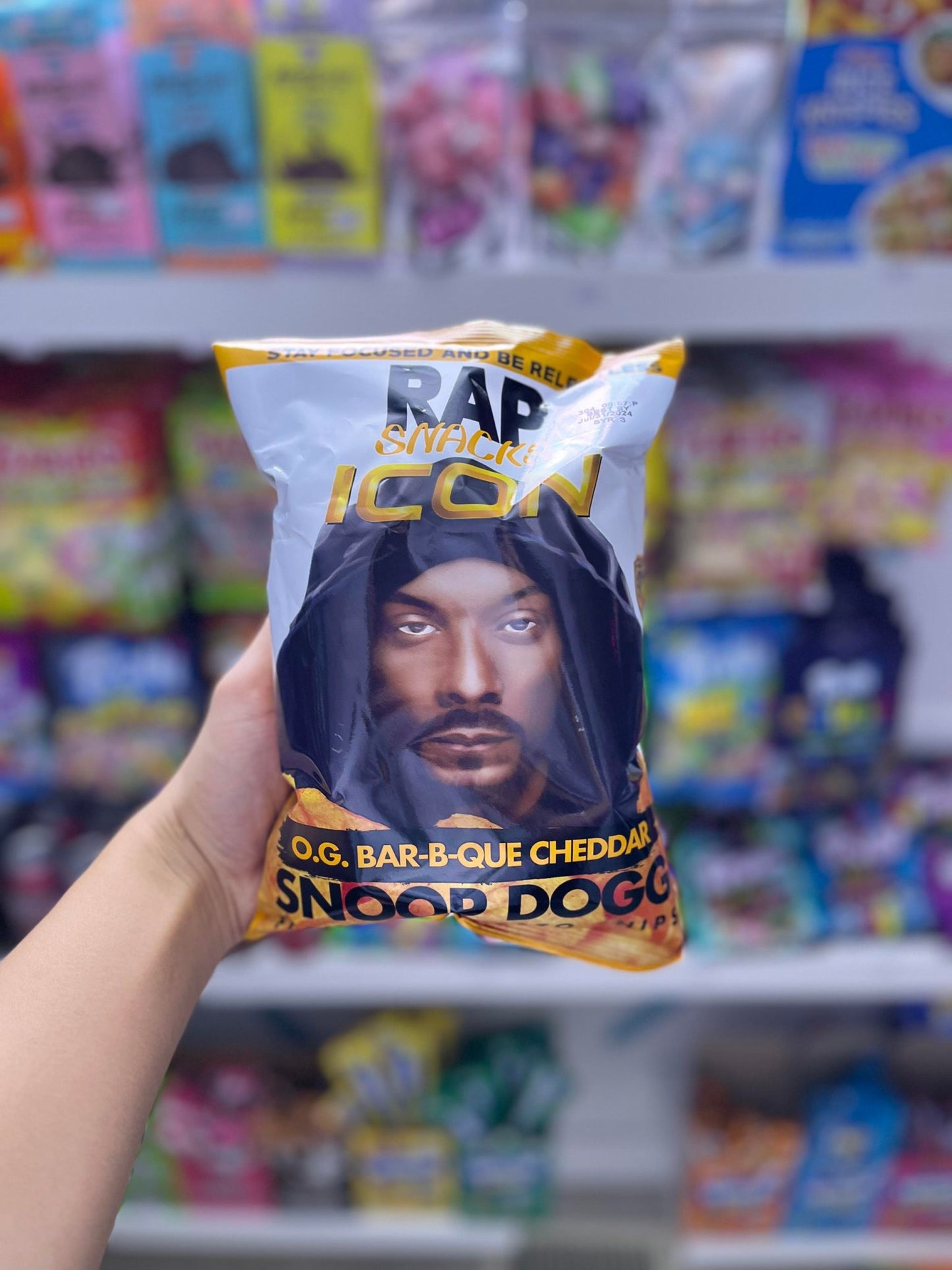 RAP SNACKS SNOOP DOG OG BAR-B-QUE CHEDDAR - 71G