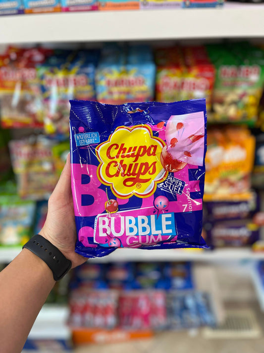 (UK) CHUPA CHUPS BUBBLE GUM LOLLIPOPS - 7PCS