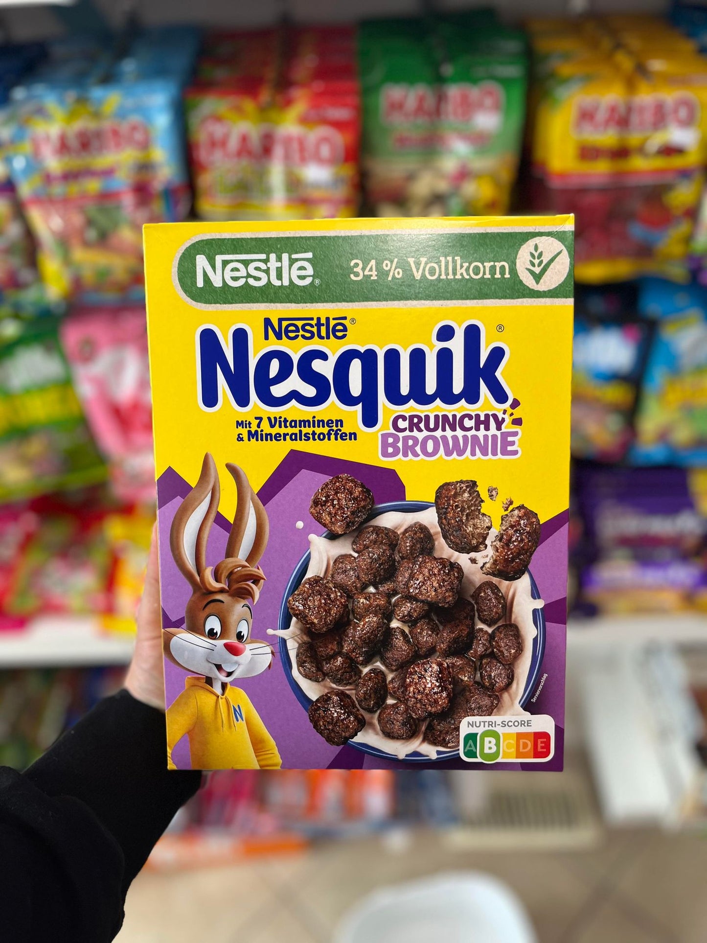 (EU) NESTLE NESQUIK CRUNCHY BROWNIE CEREAL - 300G