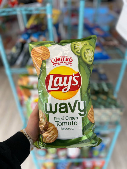 Lay's Wavy Fried Green Tomato Flavored Potato Chips - 7.5oz