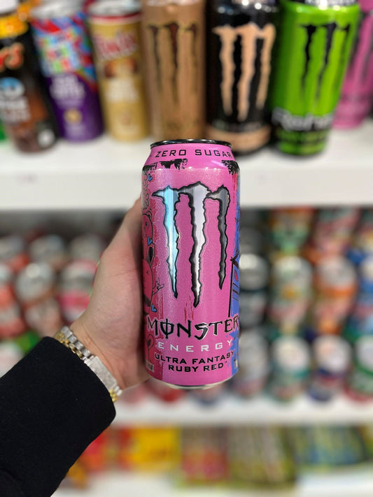 (USA) MONSTER ENERGY ULTRA FANTASY RUBY RED 🍒 (ZERO SUGAR) - 473ML