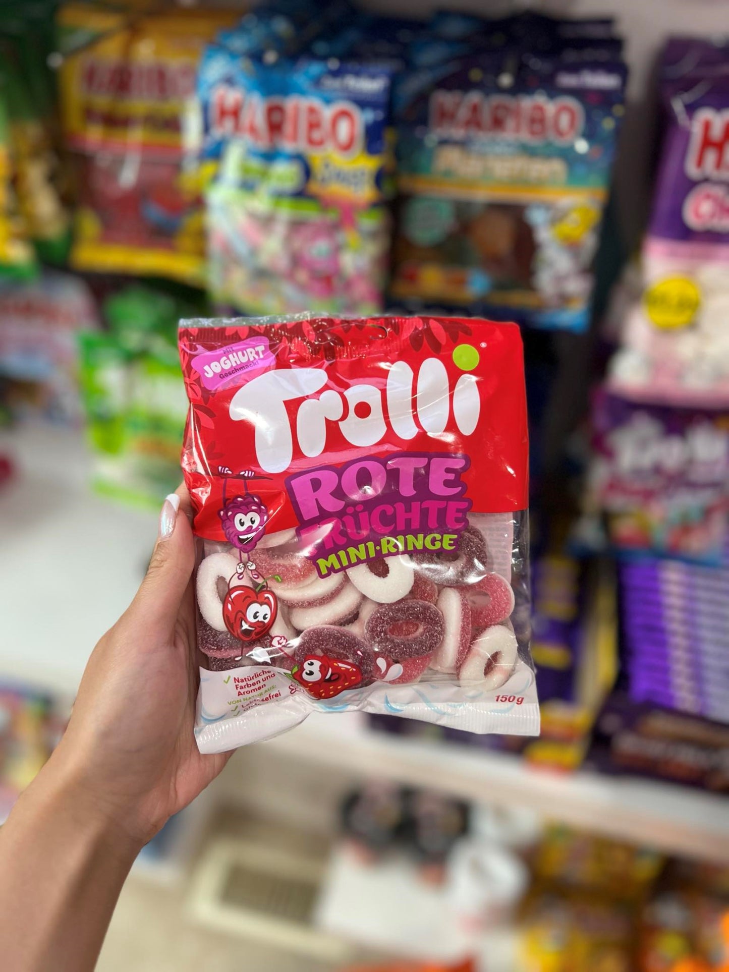 (GERMANY) TROLLI ROTE FRUCHTE MINI RING 🍓🍒- 150G