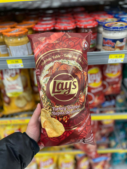 Limited Edition Lay’s Turkey Dinner Potato Chips 220g | Rare Imported Flavor