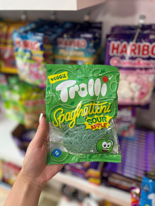 (GERMANY) TROLLI SPAGHETTINI SOUR APPLE - 100G