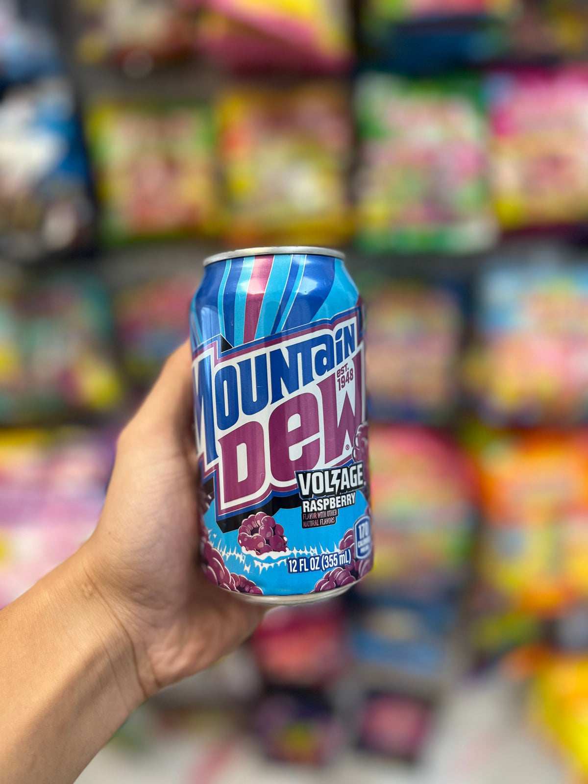 Voltage Raspberry Mountain Dew Voltage Raspberry – Trending 355mL Beverage International ...