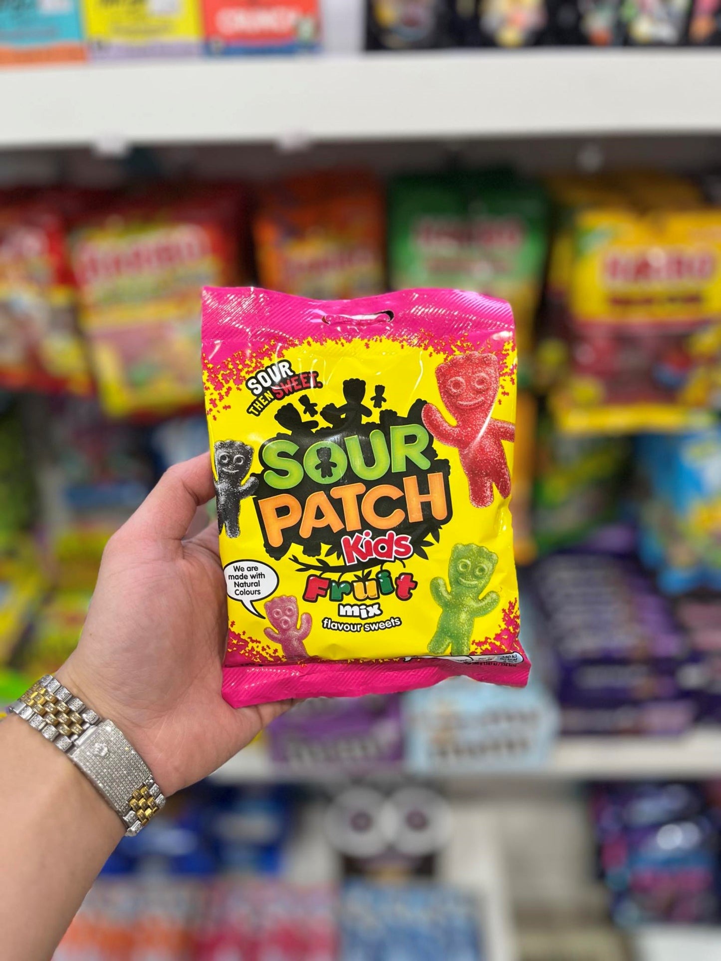 (UE) MÉLANGE DE FRUITS POUR ENFANTS SOUR PATCH - 130G