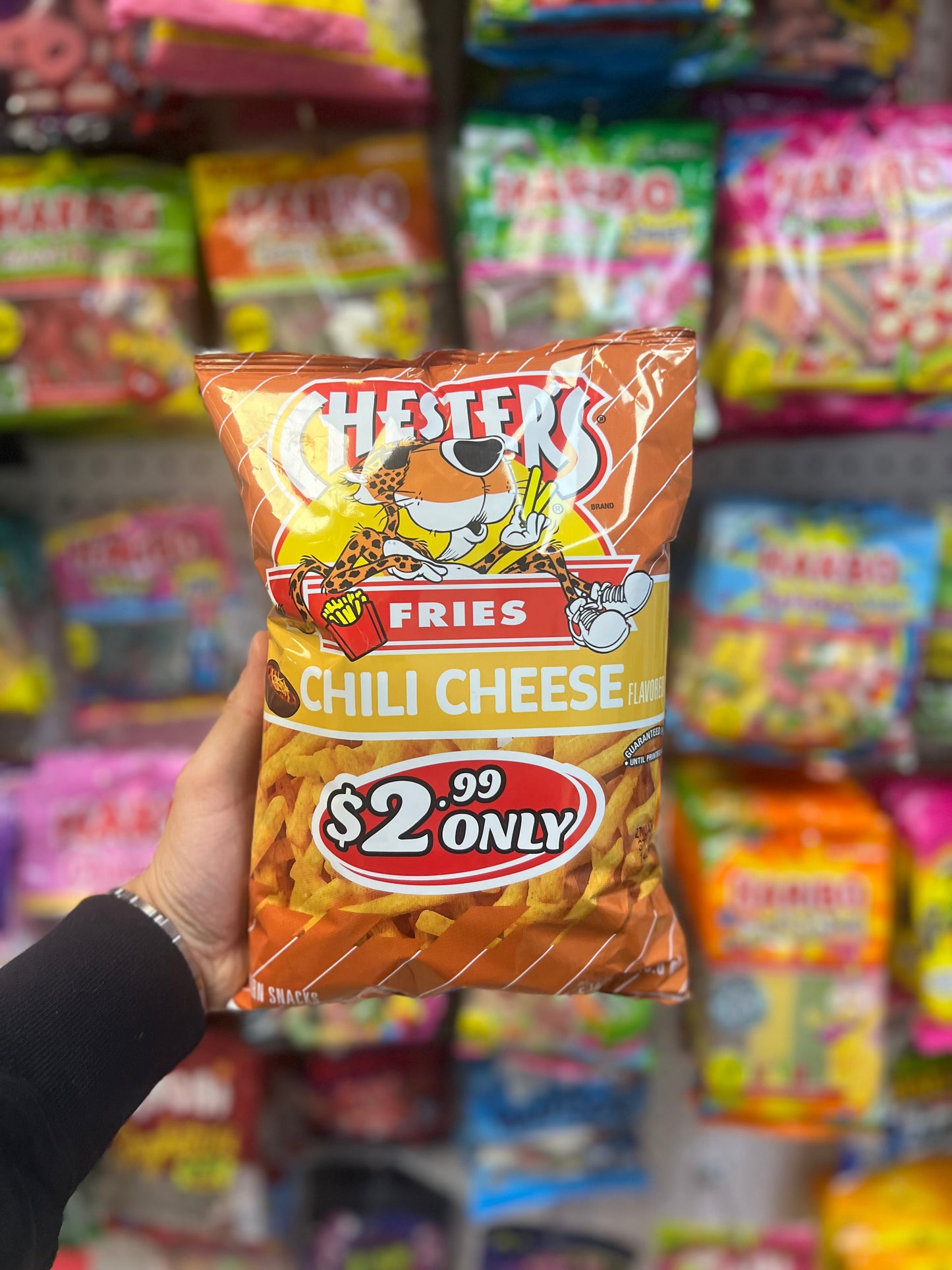Chester’s Fries Chili Cheese | Spicy Cheese Snack | Worldwide Shipping