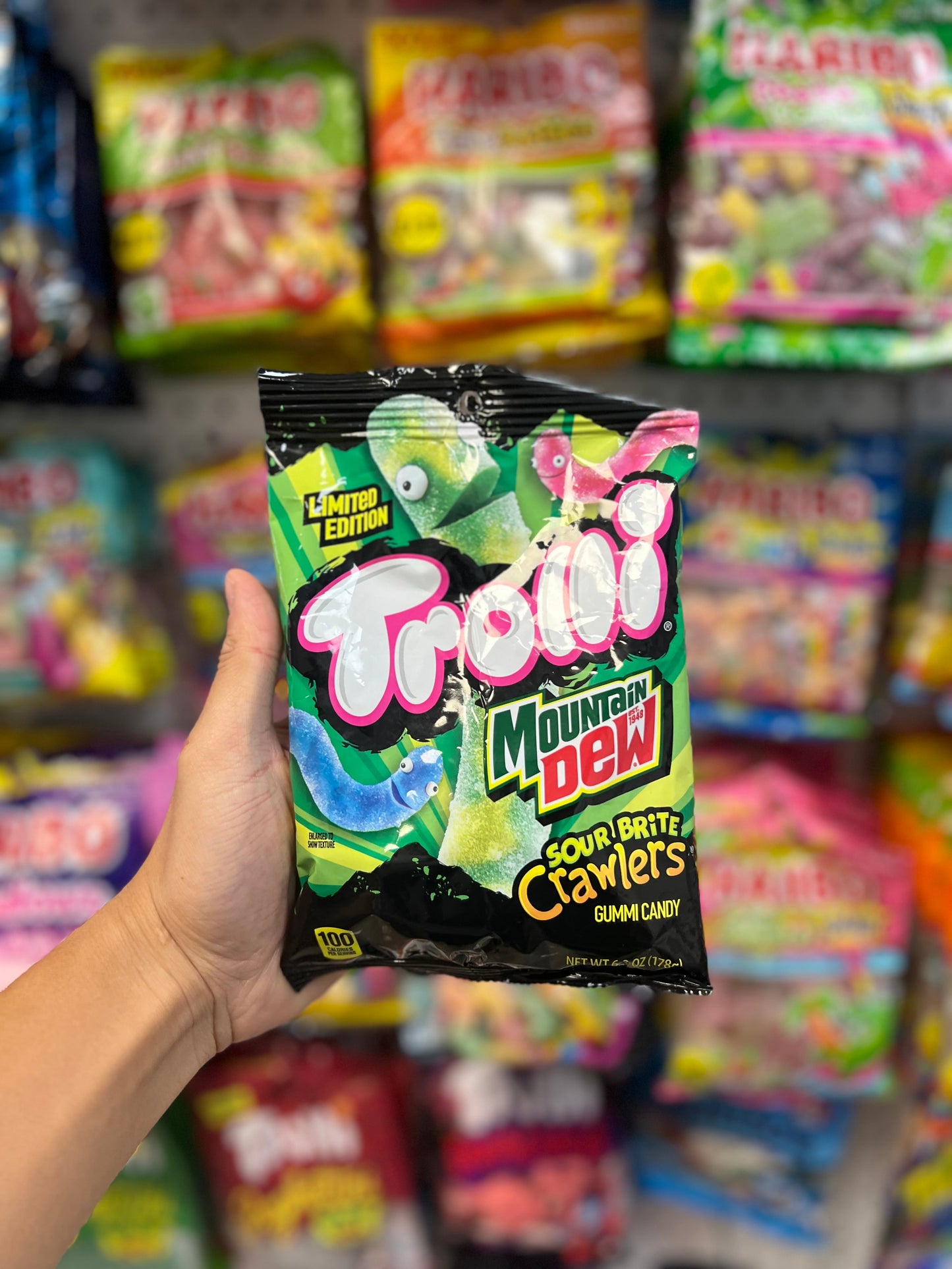 Trolli x Mountain Dew Sour Brite Crawlers – Exotic Limited Edition Candy Global Delivery