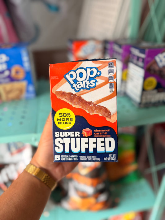 P Pop-Tarts Super Stuffed Cinnamon Caramel Toaster Pastries 310g | Limited Edition
