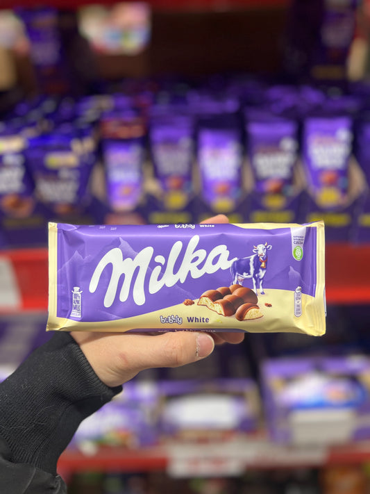 Milka Bubbly White Chocolate Bar 95g