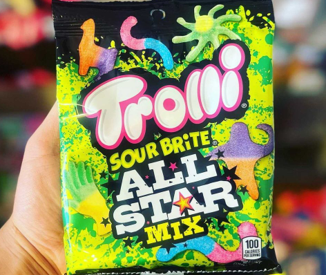 TROLLI SOUR BRITE ALL STAR MÉLANGE (120g)