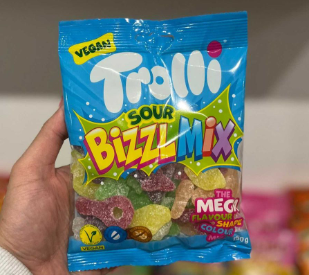 HARIBO SOUR BIZZLEMIX VÉGAN 160g (ALLEMAGNE)