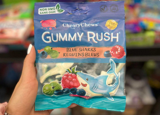 GUMMY RUSH BLUE SHARKS HALAL - (90G)