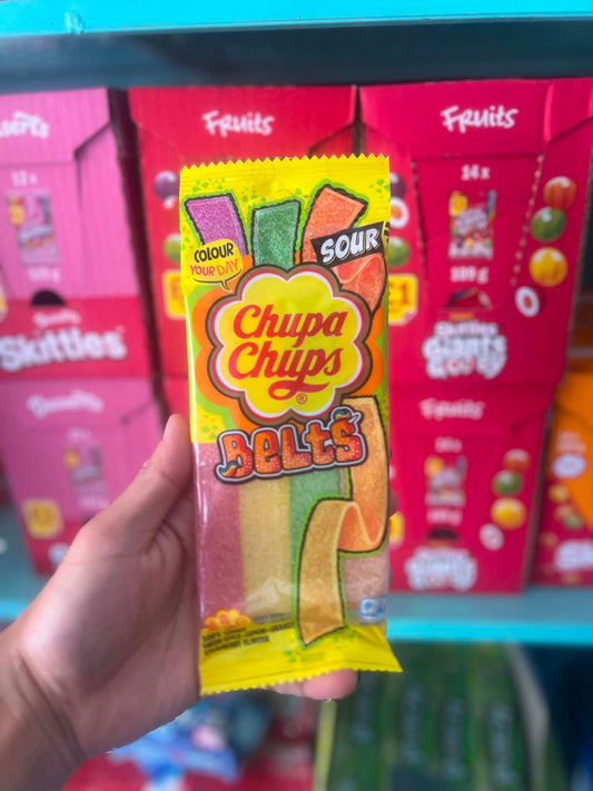 Chupa Chups Sour Belts Candy 90g