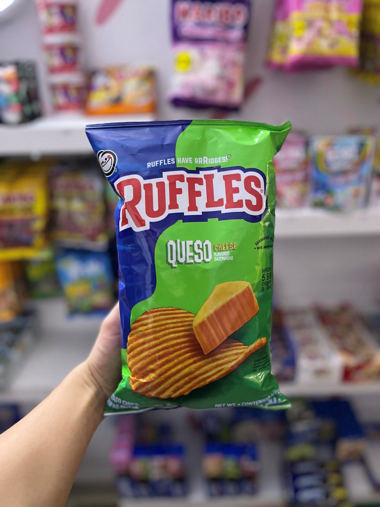 (USA) RUFFLES QUESO - 80Z