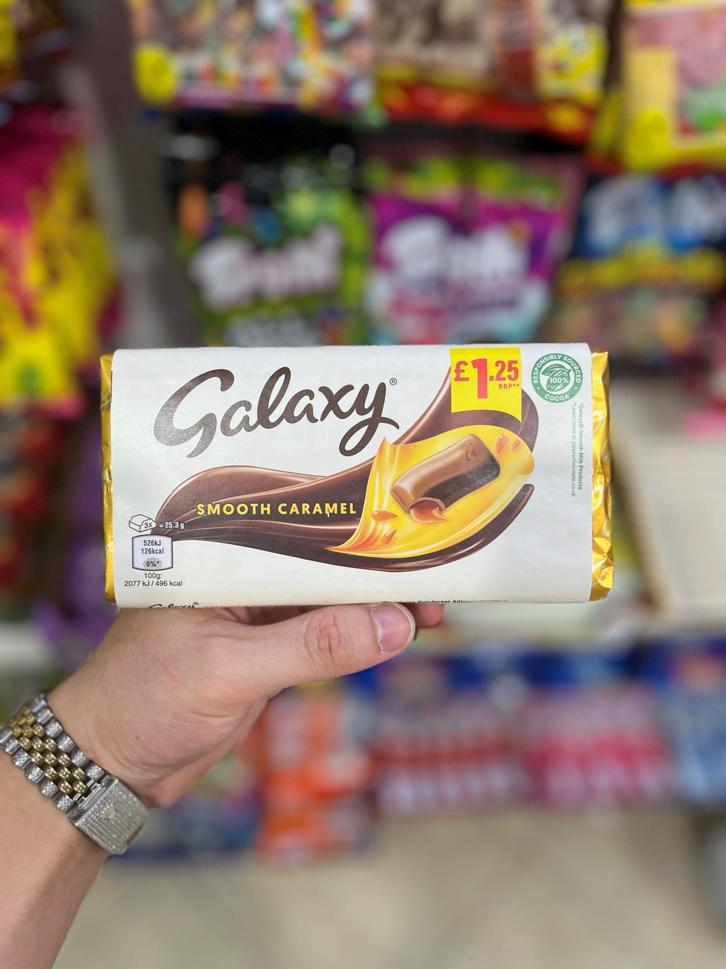 (IRLANDE) GALAXY LISSE CARAMEL - 135G