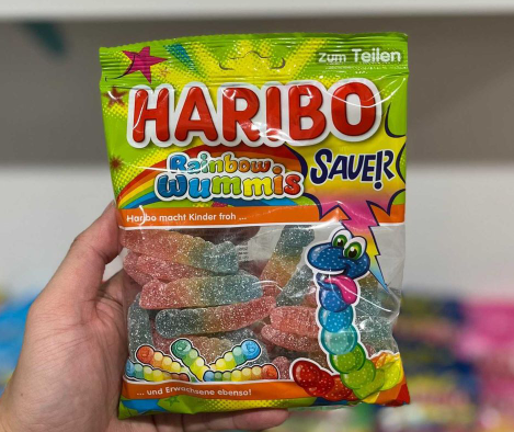 HARIBO SOUR VERS ARC-EN-CIEL 160g (ALLEMAGNE)